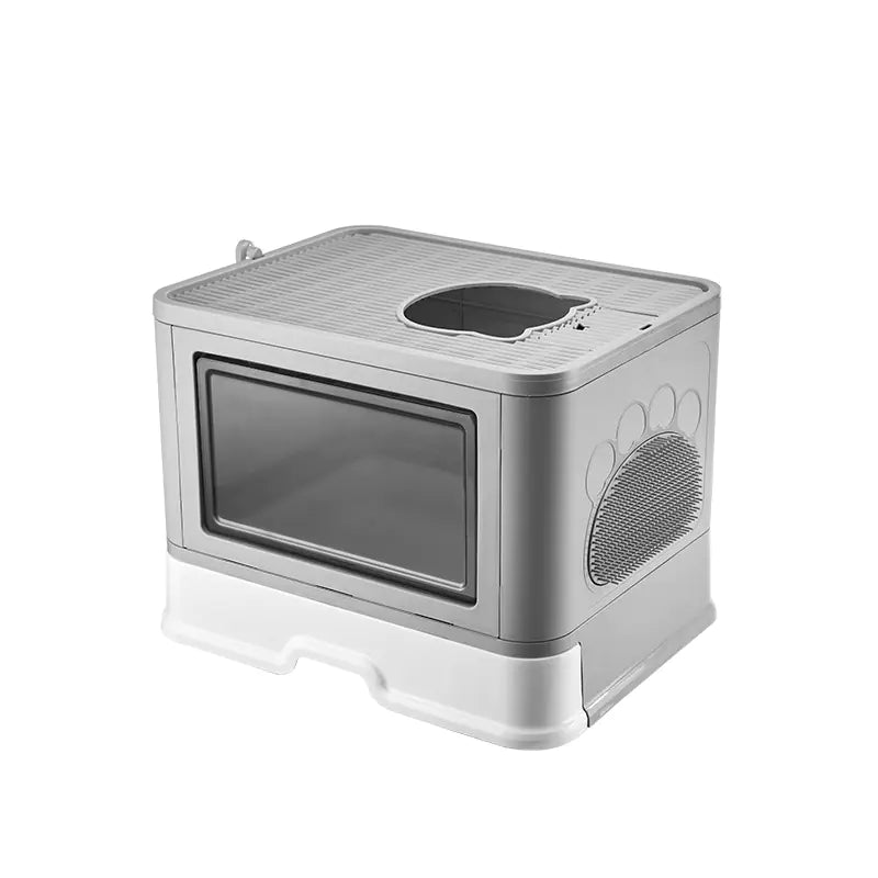 Foldable Drawer Cat Litter Box - Large Enclosed Design