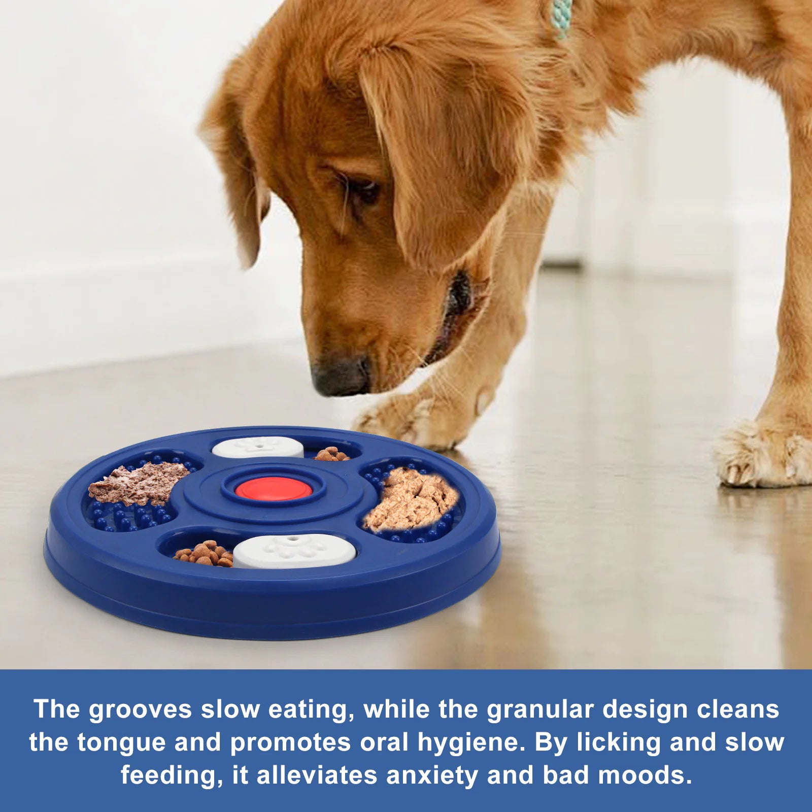 Dog Licking Plate Puzzle & Training Treat Dispenser for Pets