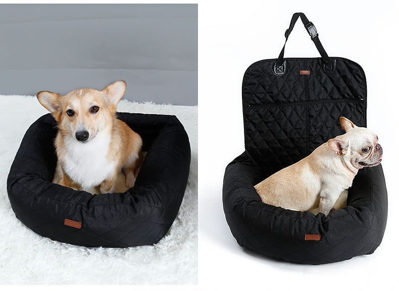 Pet Car Bed with Thick Cushion