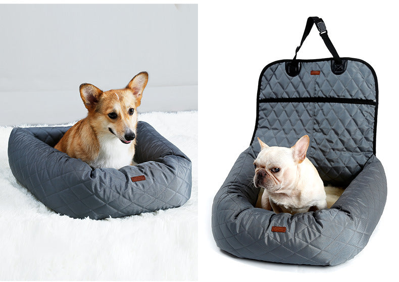Pet Car Bed with Thick Cushion