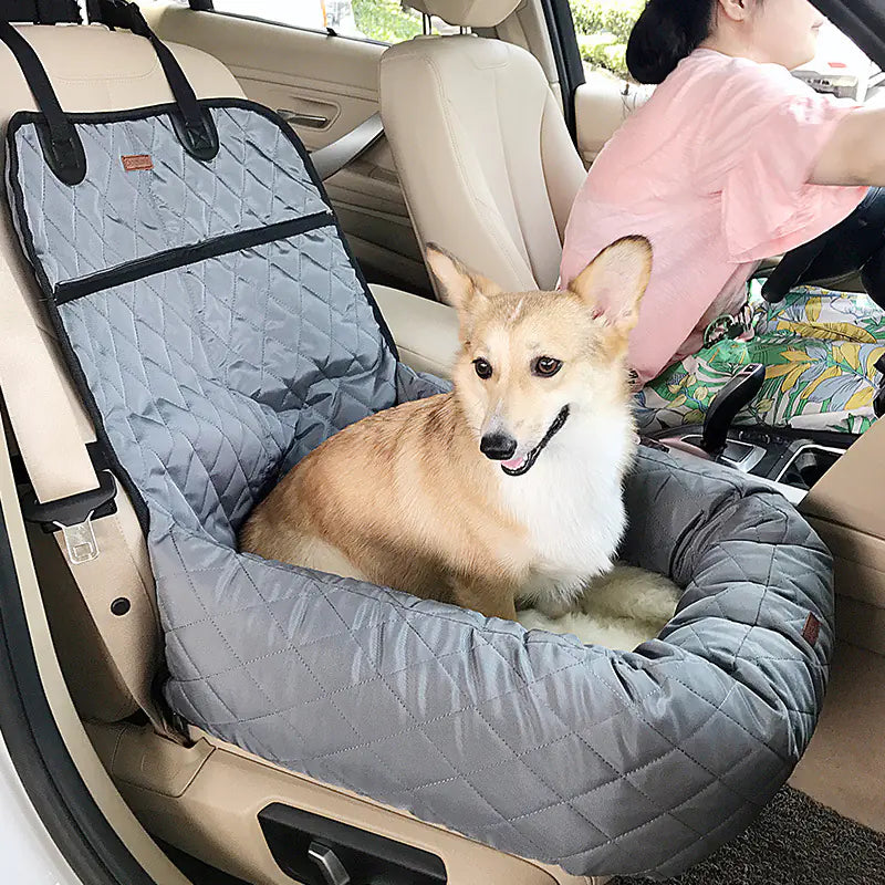 Pet Car Bed with Thick Cushion