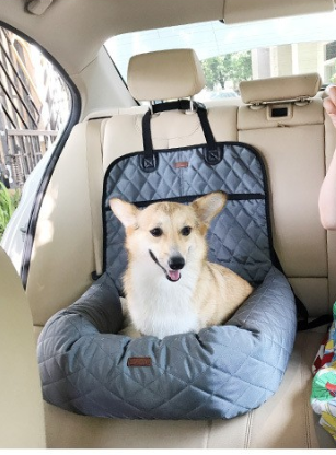 Pet Car Bed with Thick Cushion