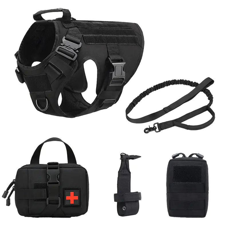 Tactical 5-Piece Dog Harness Set