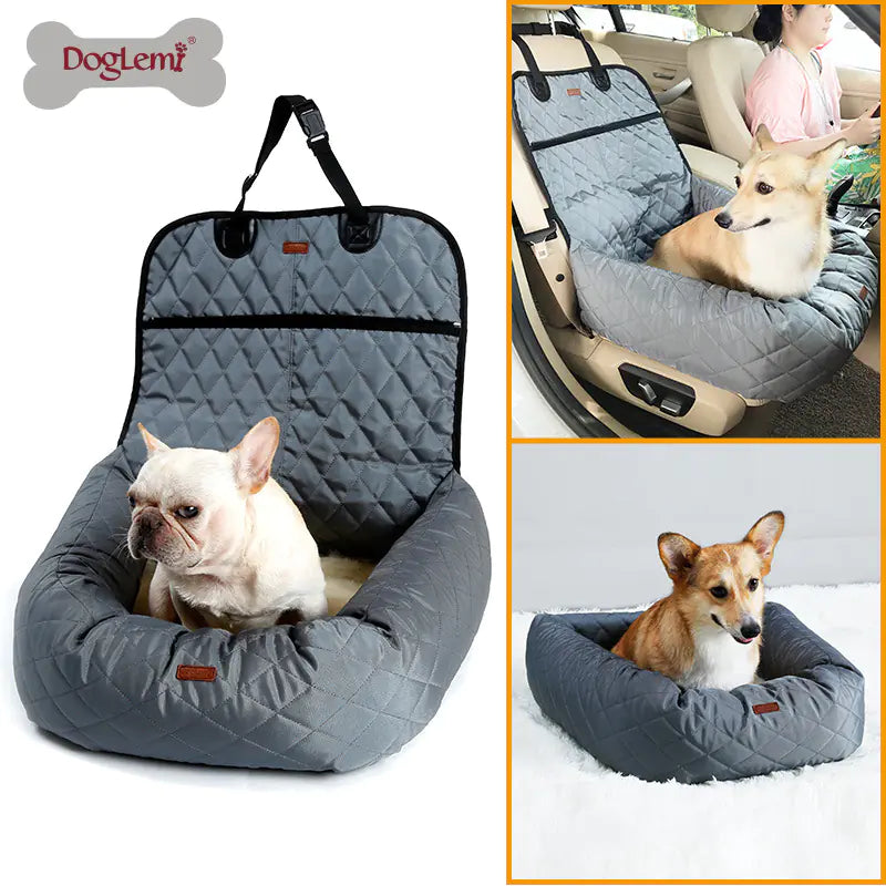 Pet Car Bed with Thick Cushion