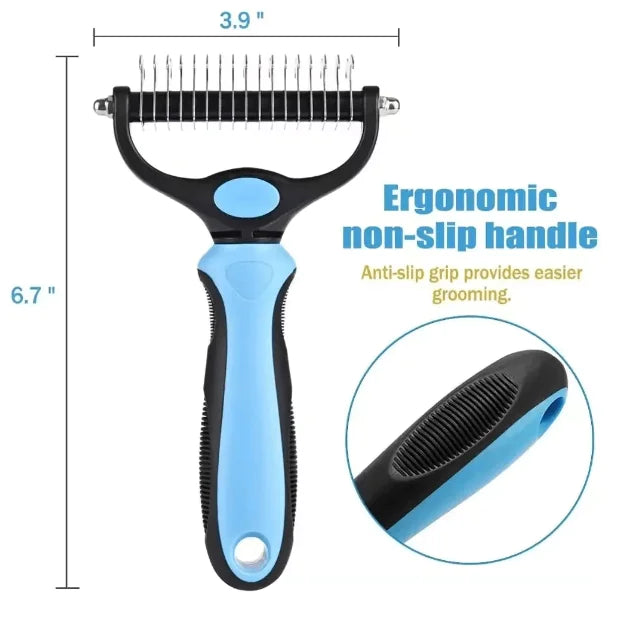 Professional Double-Sided Pet Grooming Brush